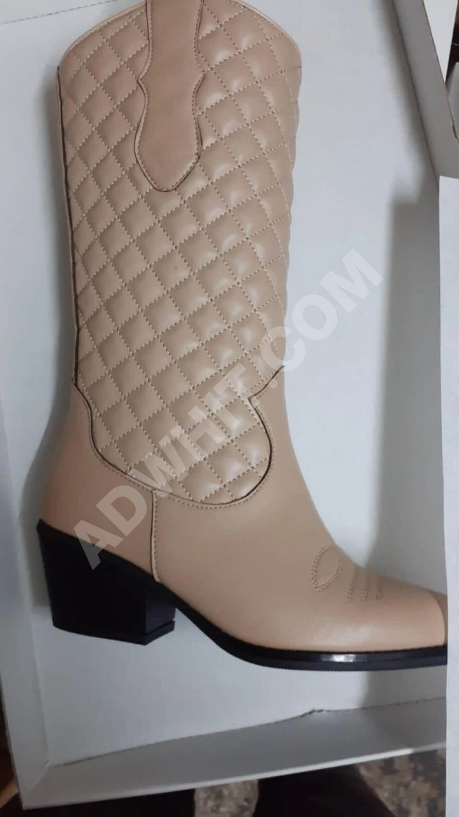 حذاء شتوي نسائي ساق عالي 