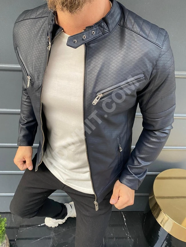 جاكيت جلد رجالي 