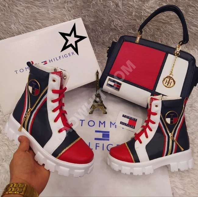 حذاء سبور نسائي مع حقيبة