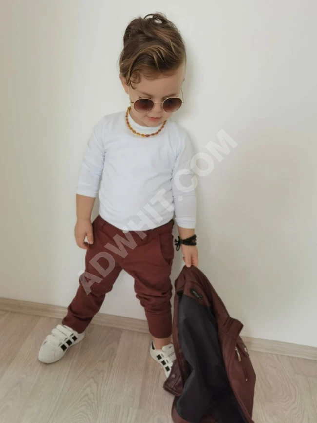 طقم ولادي ثلاث قطع 