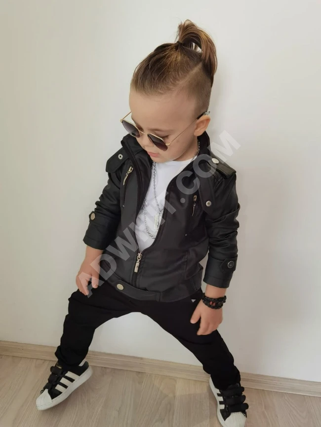 طقم ولادي ثلاث قطع 