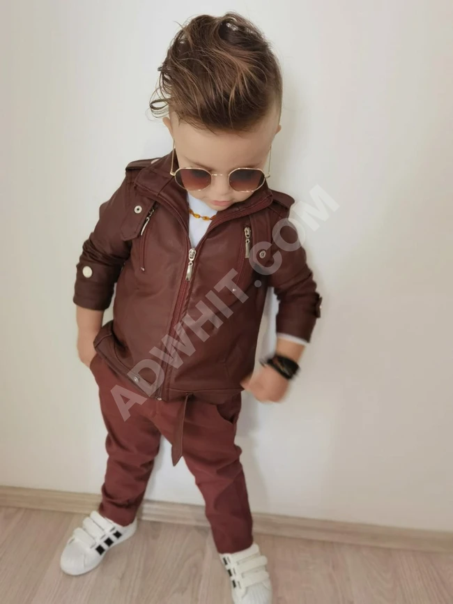 طقم ولادي ثلاث قطع 