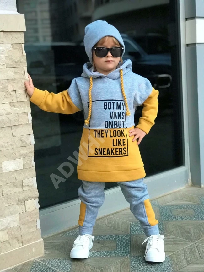 طقم ثلاث قطع ولادي 