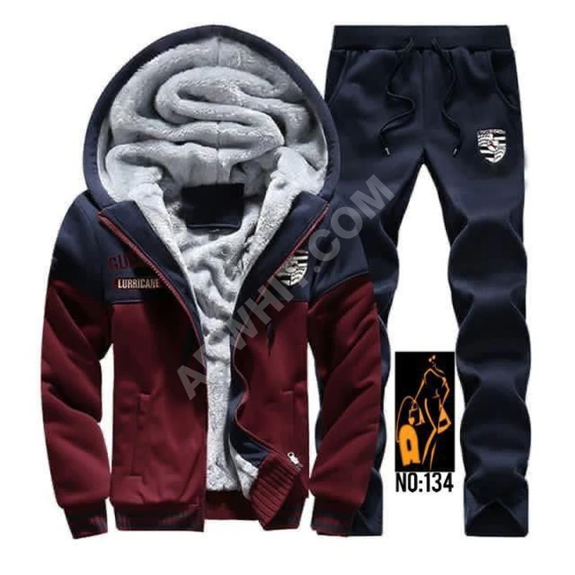 طقم رجالي شتوي مبطن فرو