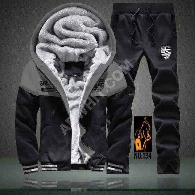 طقم رجالي شتوي مبطن فرو