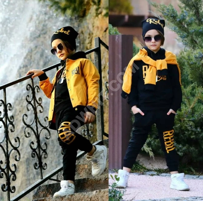 طقم ولادي اربع قطع