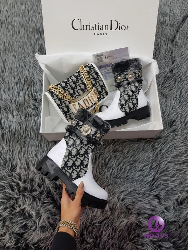 طقم حذاء مع حقيبة نسائي 