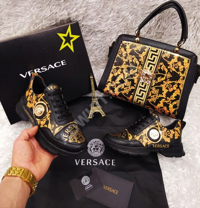 طقم حذاء سبور مع حقيبة نسائي 