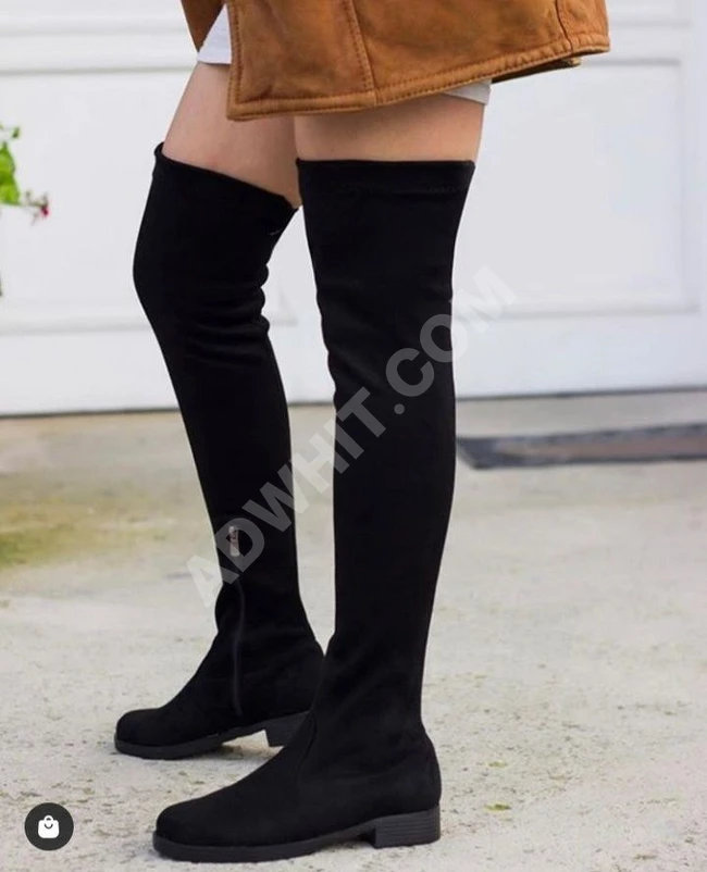 حذاء نسائي شتائي ساق عالي 