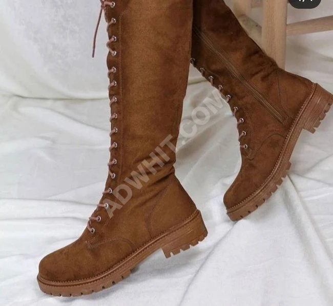 حذاء نسائي شتوي ساق عالي