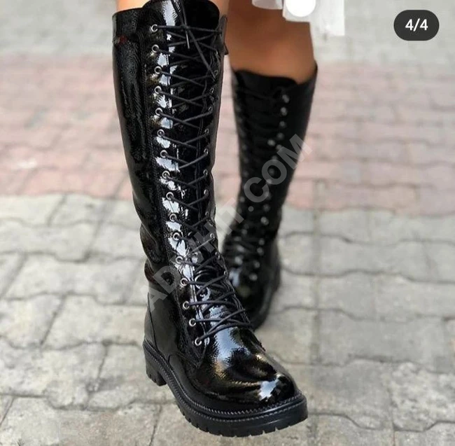 حذاء نسائي شتوي ساق عالي