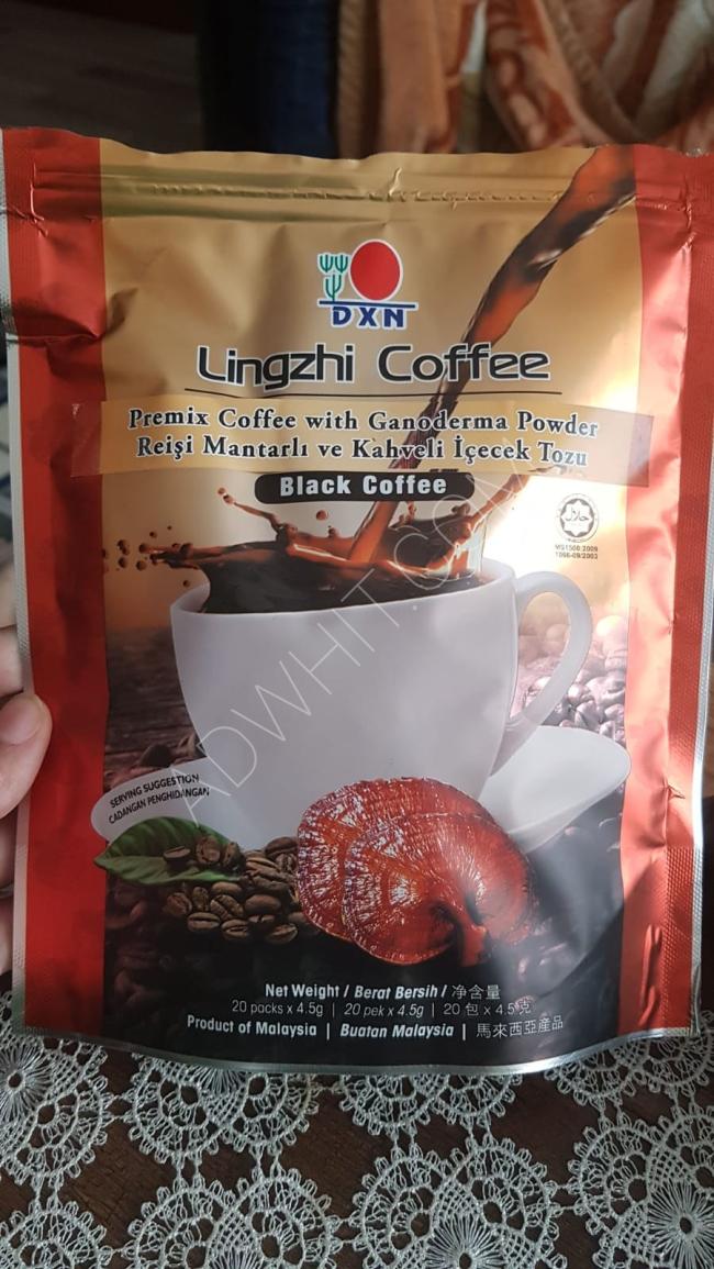 قهوة لنجزي السوداء 2in1الطبيعية