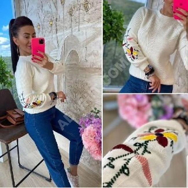 بلوزة تريكو  من شركة akam fashion