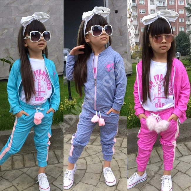 بيجاما بناتي ثلاث قطع 