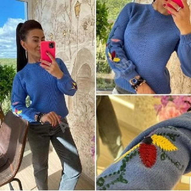 بلوزة تريكو  من شركة akam fashion