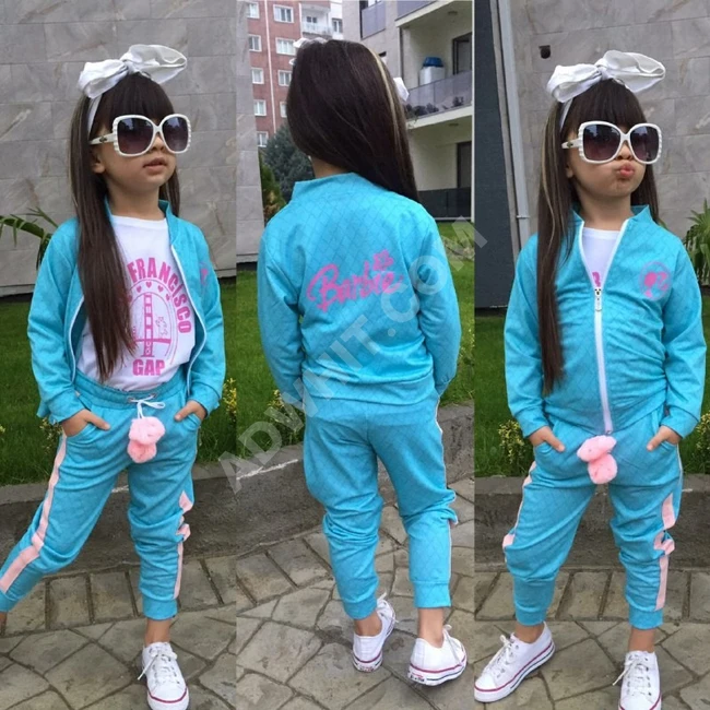 بيجاما بناتي ثلاث قطع 