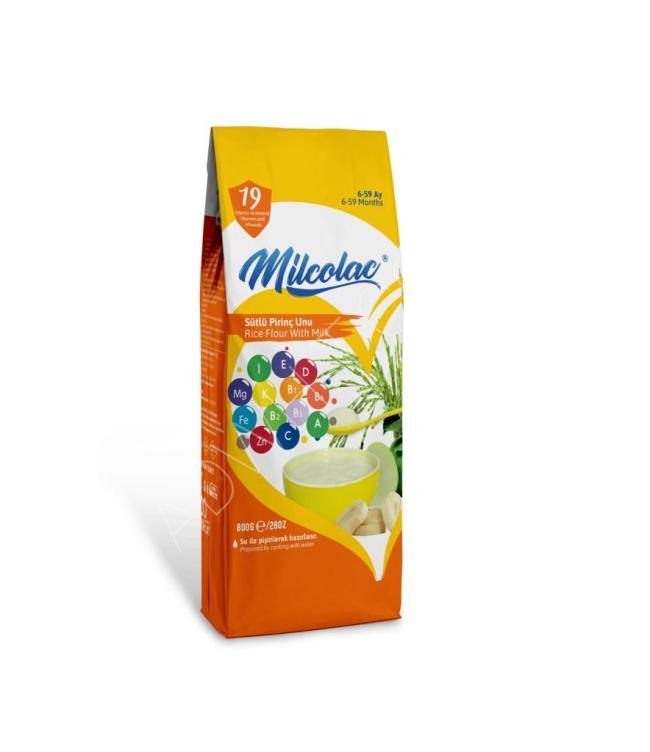 Milcolac Rice Flour With Milk Baby Food / ميلكولاك طحين الأرز مع حليب (طعام الأطفال)