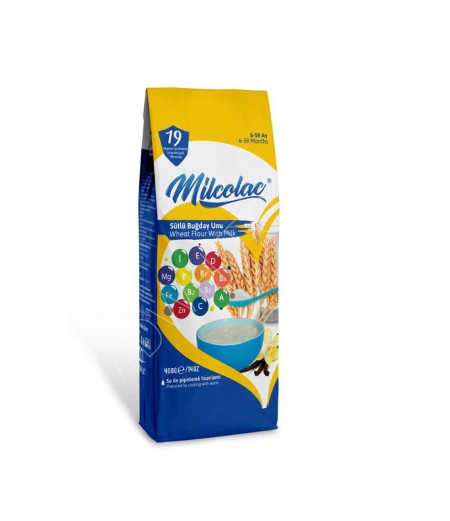 Milcolac Wheat Flour With Milk Baby Food / ميلكولاك طحين قمح مع حليب (طعام اطفال)