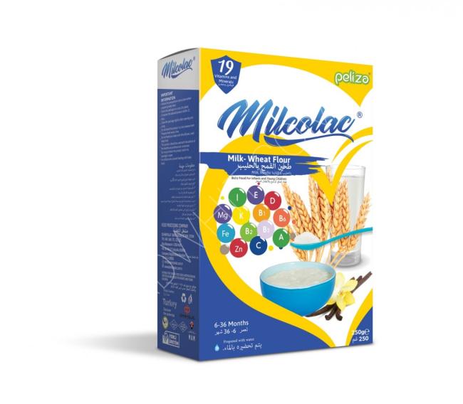 Milcolac Wheat Flour With Milk Baby Food / ميلكولاك طحين قمح مع حليب (طعام اطفال)