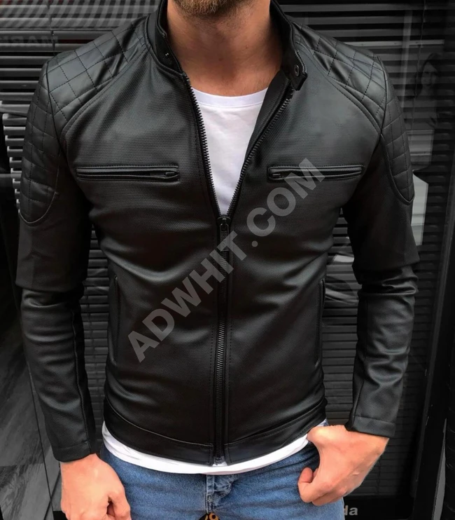 جاكيت جلد رجالي