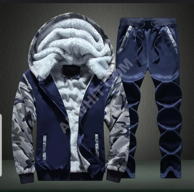 طقم رجالي شتوي مبطن فرو