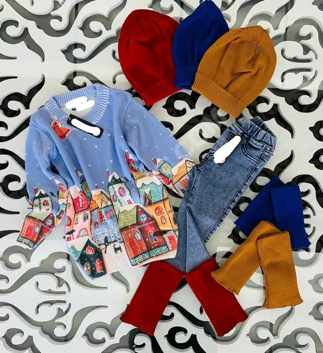 طقم بناتي شتوي 