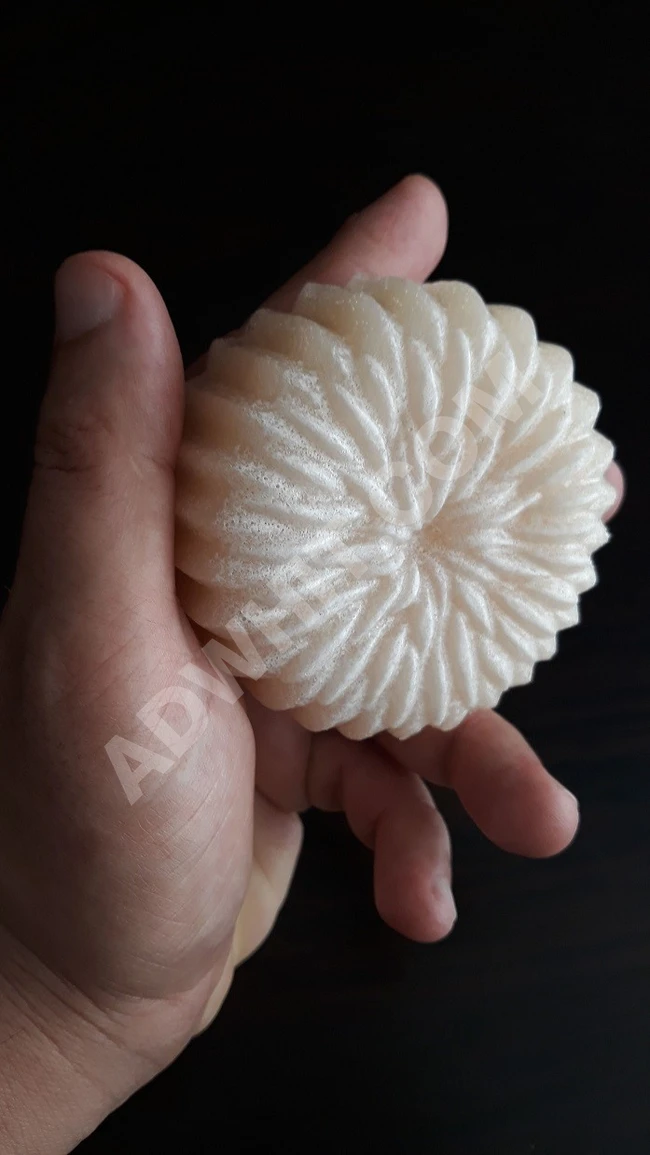 صابونة جليسيرين المسك الأبيض.