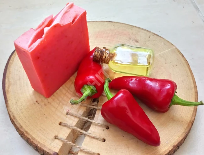 صابون طبيعي - صابونة الفلفل الحار.