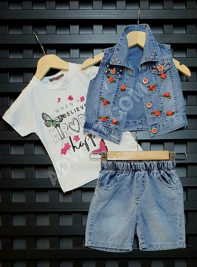 طقم بناتي صيفي