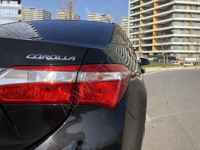 سيارة تويوتا كورولا للبيع موديل 2015 موتور 1.4 ديزل عداد 130 الف اورجينال