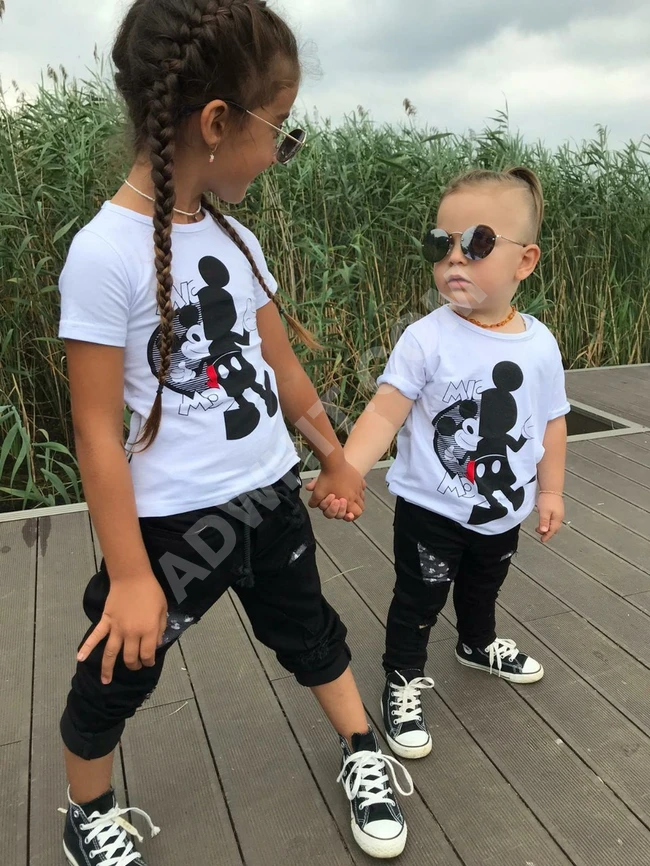 طقم بناتي ولادي 