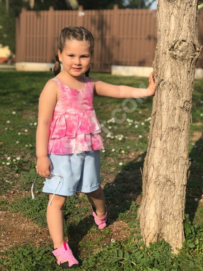 طقم بناتي صيفي