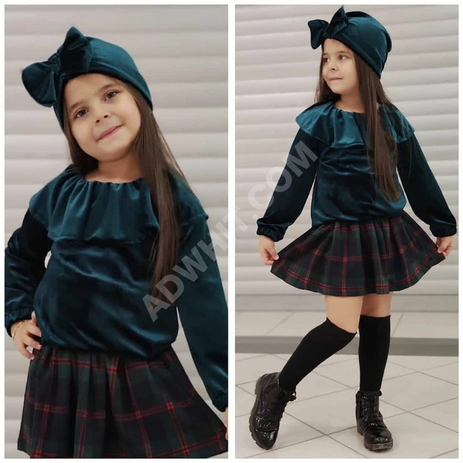 طقم بناتي شتوي 