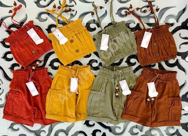 طقم بناتي قطعتين