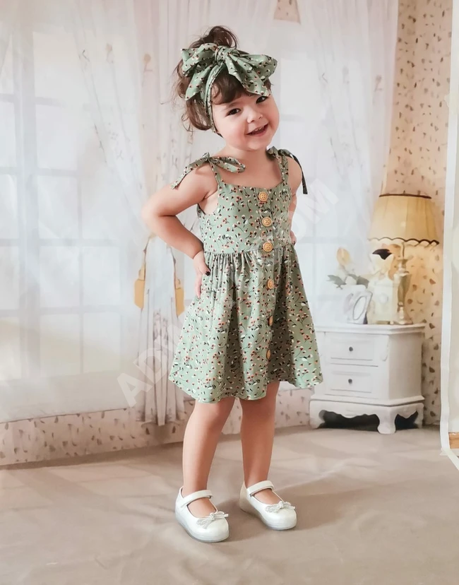 فستان بناتي صيفي