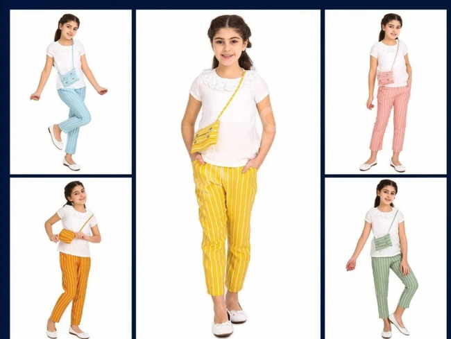 طقم بناتي مع حقيبة 