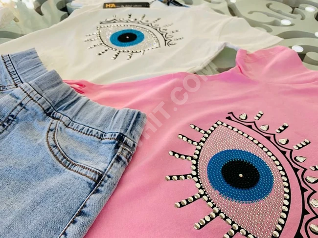 طقم بناتي صيفي 