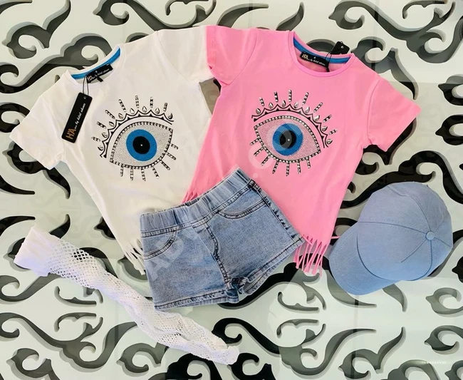 طقم بناتي صيفي 