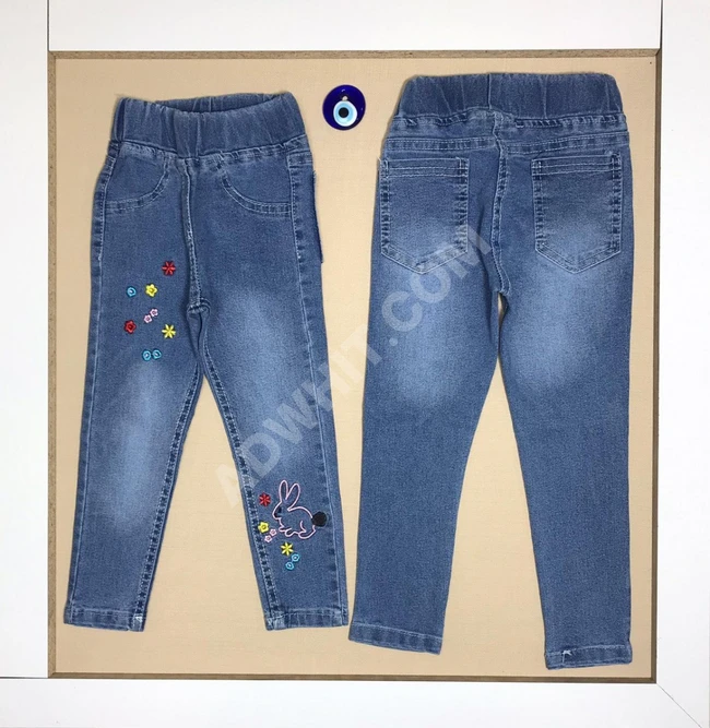 بنطال جينز بناتي 