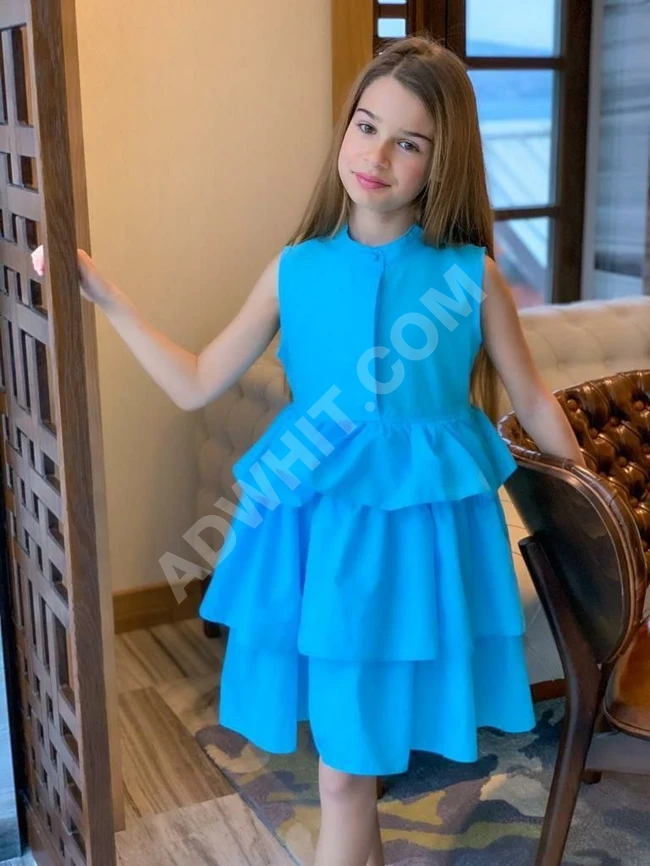 فستان بناتي بألوان مختلفة