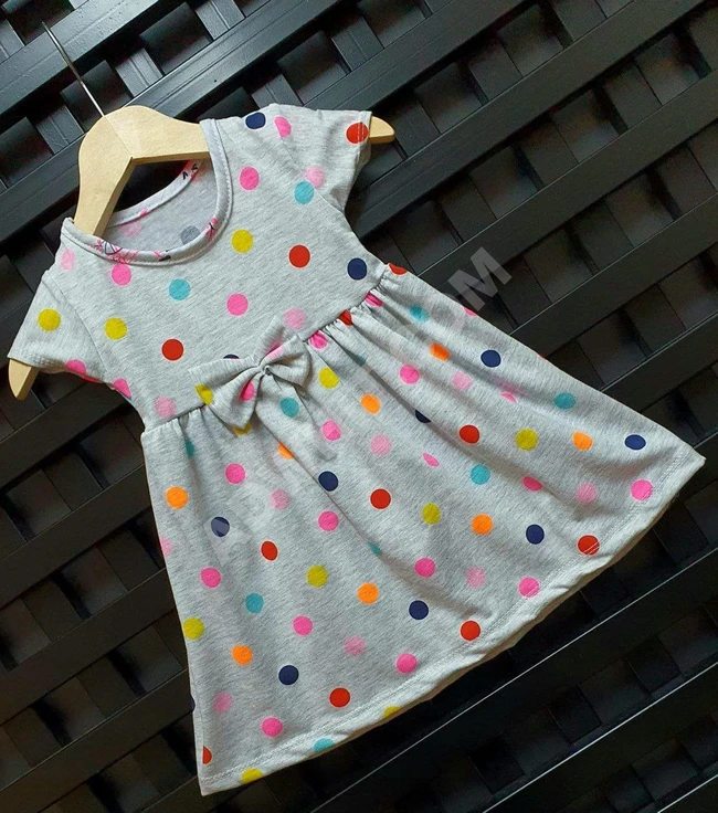 فستان بناتي قطني ناعم