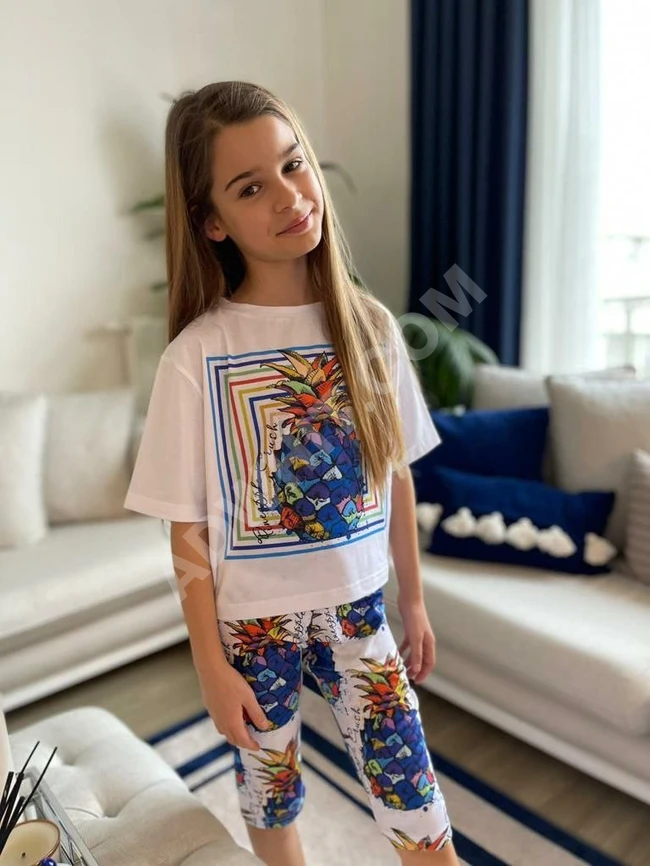 طقم بناتي صيفي 