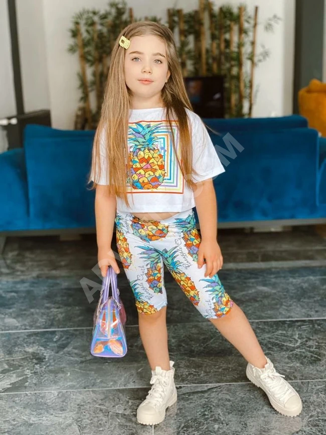 طقم بناتي صيفي 