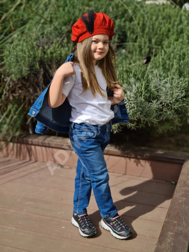 طقم جينز بناتي 