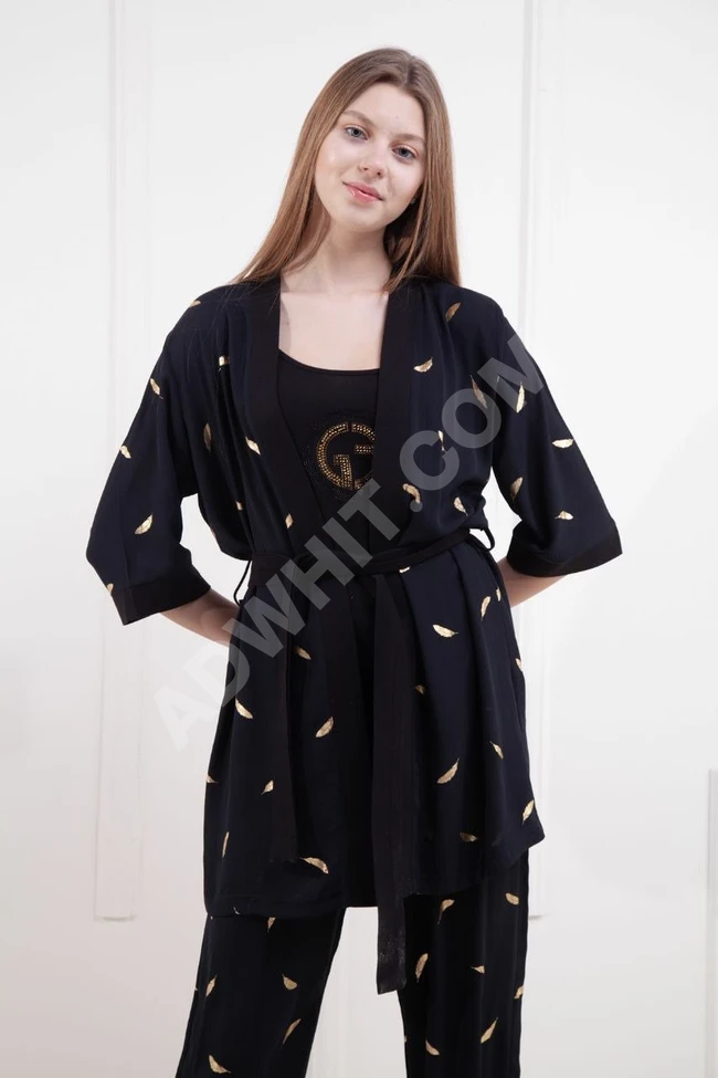 بيجاما نسائية ثلاث قطع