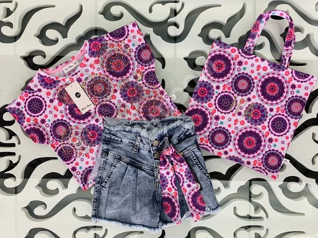 طقم بناتي ثلاث قطع 