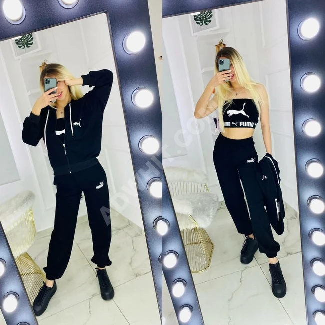 بيجاما سبور نسائية ثلاث قطع 