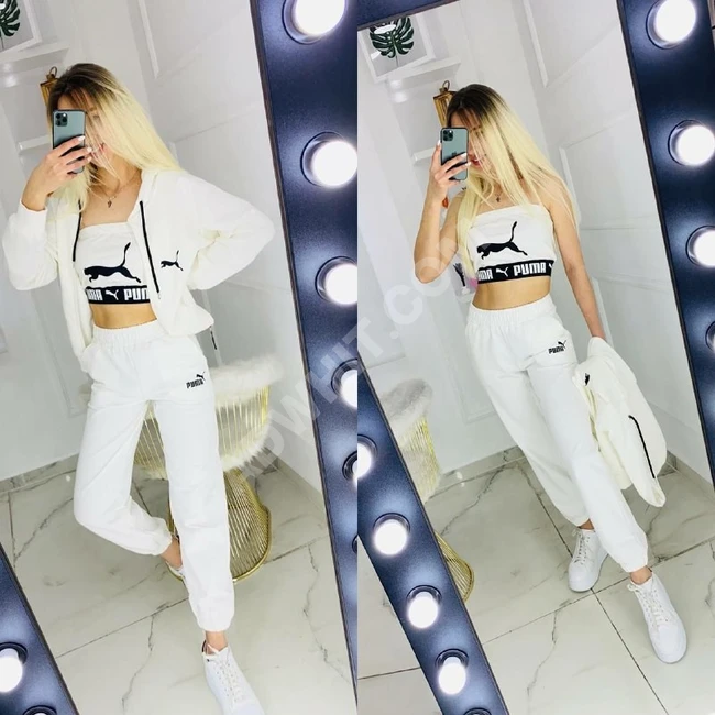 بيجاما سبور نسائية ثلاث قطع 