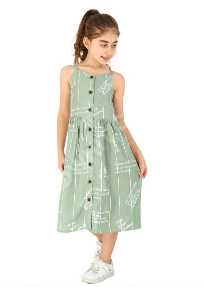 فستان بناتي صيفي طويل