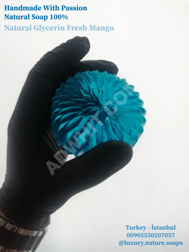 صابون طبيعي صناعة يدوية صابون مانجا الجليسرين 